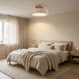 NordicStone | Loftslampe Minimalistisk - Travertin Rund LED 1-lys