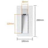 Nordisk Rammefri Rustfrit Stål Trappe LED Væglampe 1-Lys med Sensor