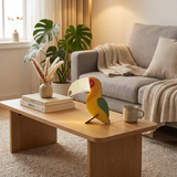 HyggeGlow | Bordlampe Skandinavisk – Træ LED USB