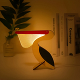 HyggeGlow | Bordlampe Skandinavisk – Træ LED USB