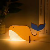 HyggeGlow | Bordlampe Skandinavisk – Træ LED USB