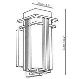 Retro Industriel Jern Glas Udendørs Væglampe LED 1-Lys