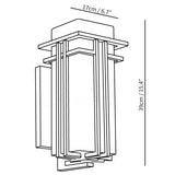 Retro Industriel Jern Glas Udendørs Væglampe LED 1-Lys