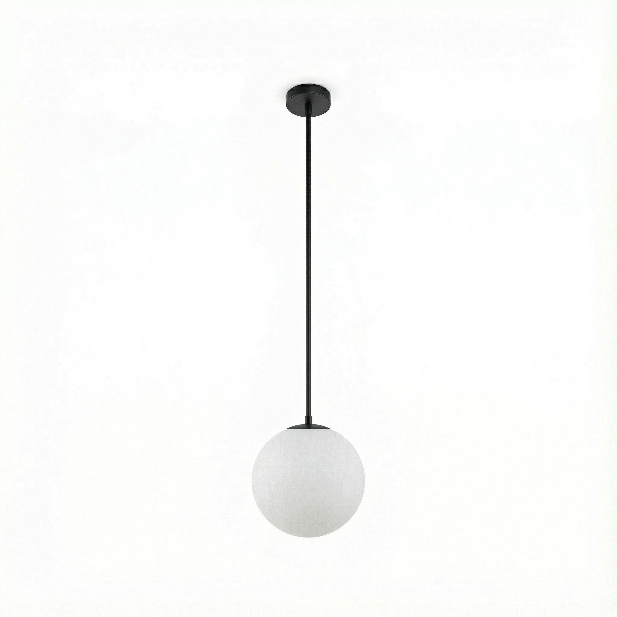 ScandiBright | Pendellampe Minimalistisk - Messing Globus Glas