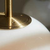 ScandiBright | Pendellampe Minimalistisk - Messing Globus Glas