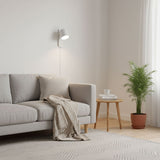 ScandiBright | Væglampe Minimalistisk - Rotérbar Cylinder Med Stik