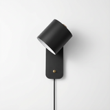 ScandiBright | Væglampe Minimalistisk - Rotérbar Cylinder Med Stik