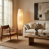 ScandiGlow | Gulvlampe Skandinavisk - Rispapir LED 2-lys