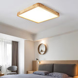 ScandiLux | Loftslampe Moderne - Rund Træ LED Flush Mount