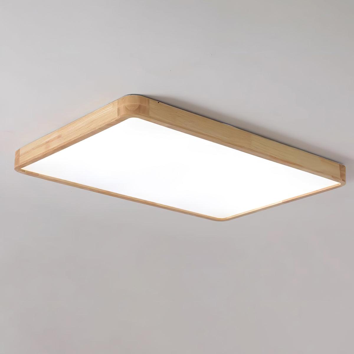 ScandiLux | Loftslampe Moderne - Rund Træ LED Flush Mount