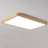 ScandiLux | Loftslampe Moderne - Rund Træ LED Flush Mount