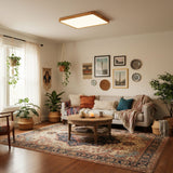 ScandiLux | Loftslampe Moderne - Rund Træ LED Flush Mount