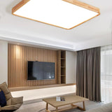 ScandiLux | Loftslampe Moderne - Rund Træ LED Flush Mount