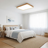 ScandiLux | Loftslampe Moderne - Rund Træ LED Flush Mount