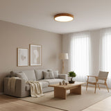 ScandiLux | Loftslampe Moderne - Rund Træ LED Flush Mount