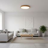 ScandiLux | Loftslampe Moderne - Rund Træ LED Flush Mount