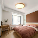 ScandiLux | Loftslampe Moderne - Rund Træ LED Flush Mount