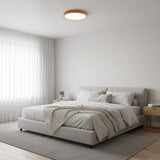 ScandiLux | Loftslampe Moderne - Rund Træ LED Flush Mount
