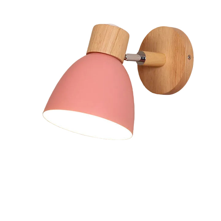 ScandiLux | Væglampe Minimalistisk - Træ Kegle LED