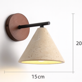 ScandiStone | Væglampe Moderne - Travertin Kegle LED 1-Lys