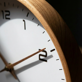 ScandiTime | Vægur Skandinavisk - Trådløs Stille Træ Quartz