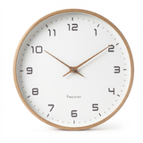 ScandiTime | Vægur Skandinavisk - Trådløs Stille Træ Quartz