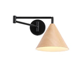 ScandiWood | Væglampe Skandinavisk – Svingarm Træ Kegle