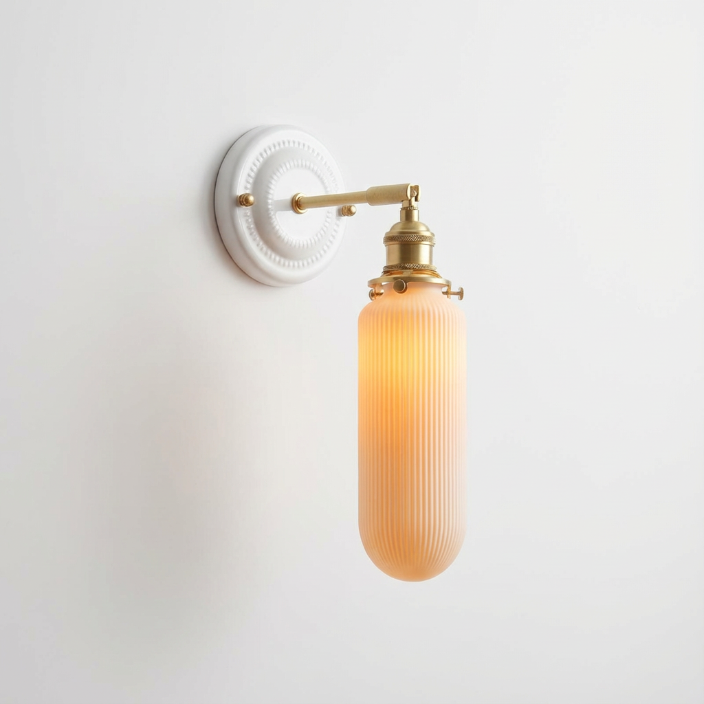 HyggeGlow | Væglampe Vintage – Keramik Messing E27