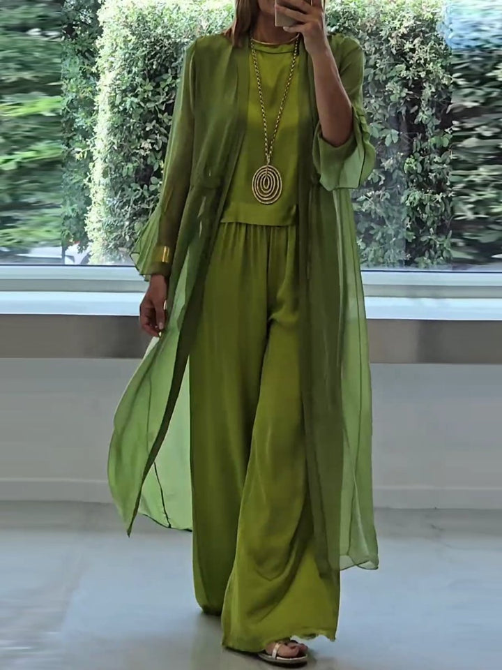 Majbrit™ | Elegant Flydende To-delt Sæt