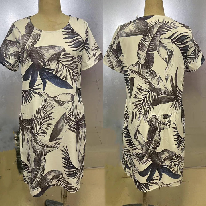 Leonora™ | Botanisk Midi Kjole